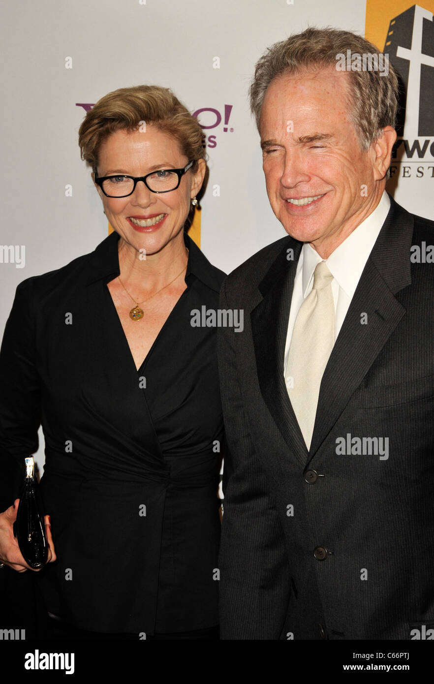 Annette Benning, Warren Beatty at arrivals for 14th Annual Hollywood Film Festival's Hollywood Awards Gala, Beverly Hilton Hotel, Beverly Hills, CA October 25, 2010. Photo By: Robert Kenney/Everett Collection Stock Photo