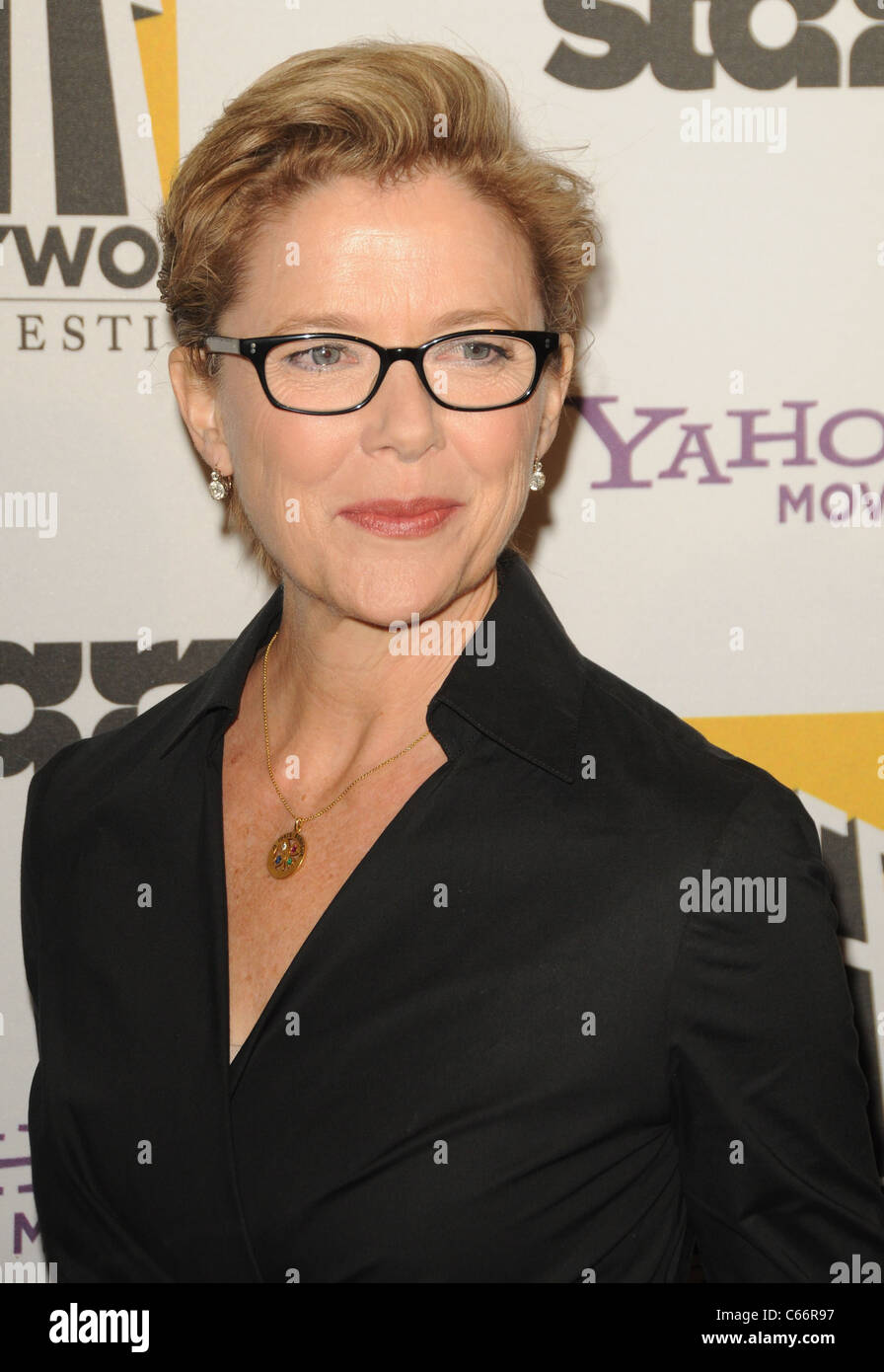 Annette Bening at arrivals for 14th Annual Hollywood Film Festival's Hollywood Awards Gala, Beverly Hilton Hotel, Beverly Hills, CA October 25, 2010. Photo By: Dee Cercone/Everett Collection Stock Photo