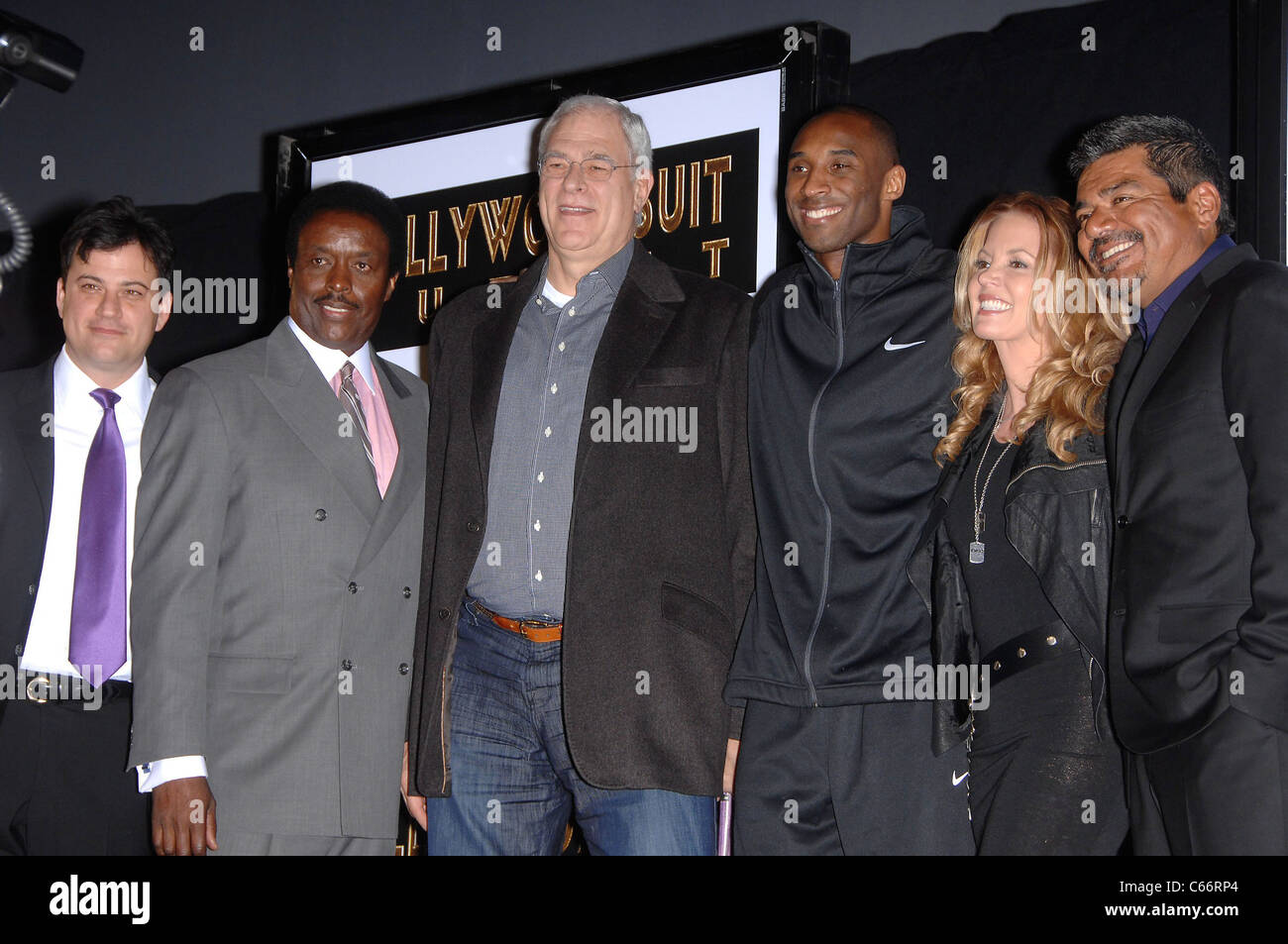 Jim Hill, Jimmy Kimmel, Kobe Bryant, Lopez in attendance for