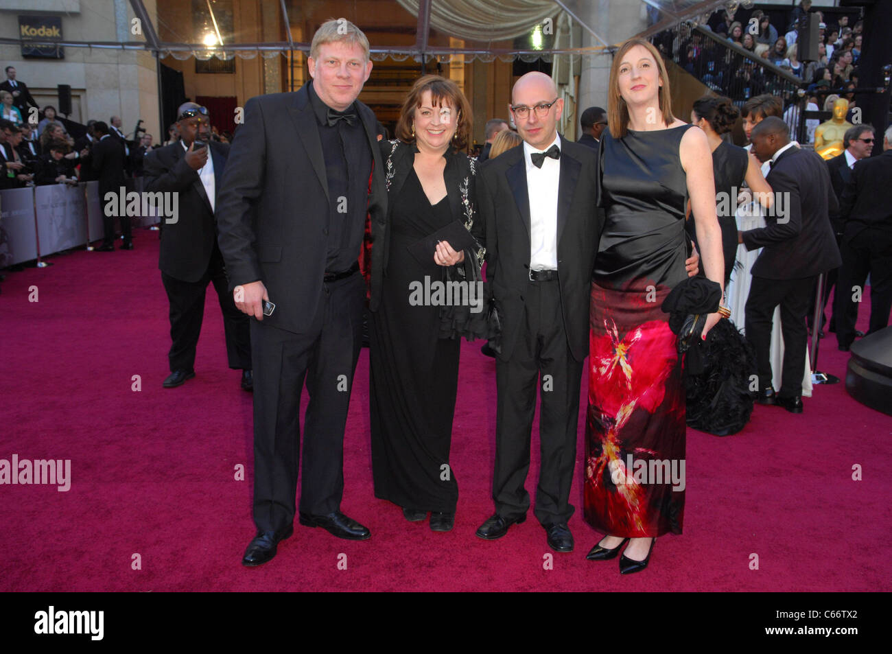 Danny Cohen, Eve Stewart, Judy Farr at arrivals for The 83rd Academy Awards Oscars - Arrivals Part 1, The Kodak Theatre, Los Angeles, CA February 27, 2011. Photo By: Elizabeth Goodenough/Everett Collection Stock Photo