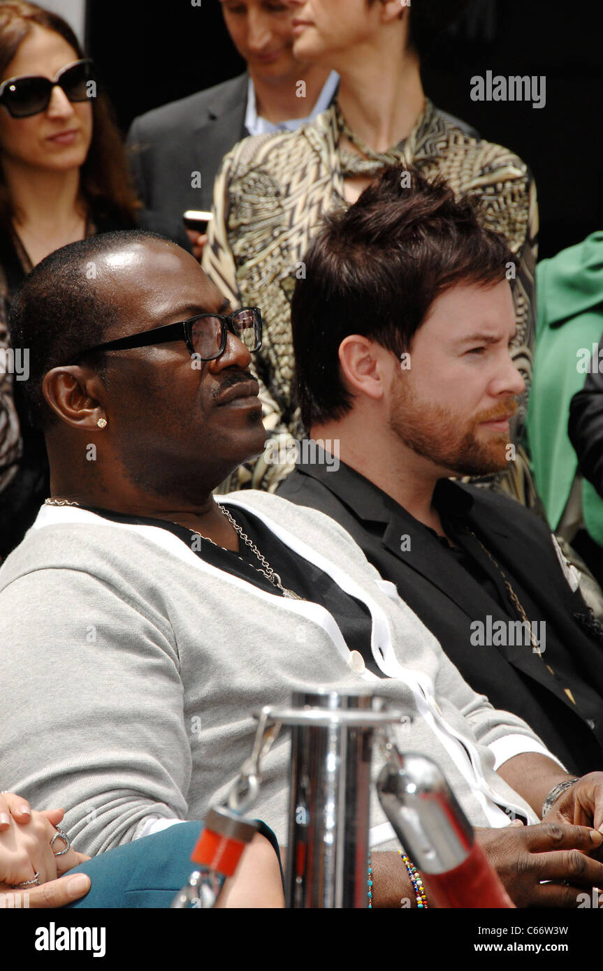 Randy Jackson, David Cook in attendance for Star on the Hollywood Walk of Fame Ceremony for Simon Fuller, Hollywood Boulevard, Los Angeles, CA May 23, 2011. Photo By: Michael Germana/Everett Collection Stock Photo