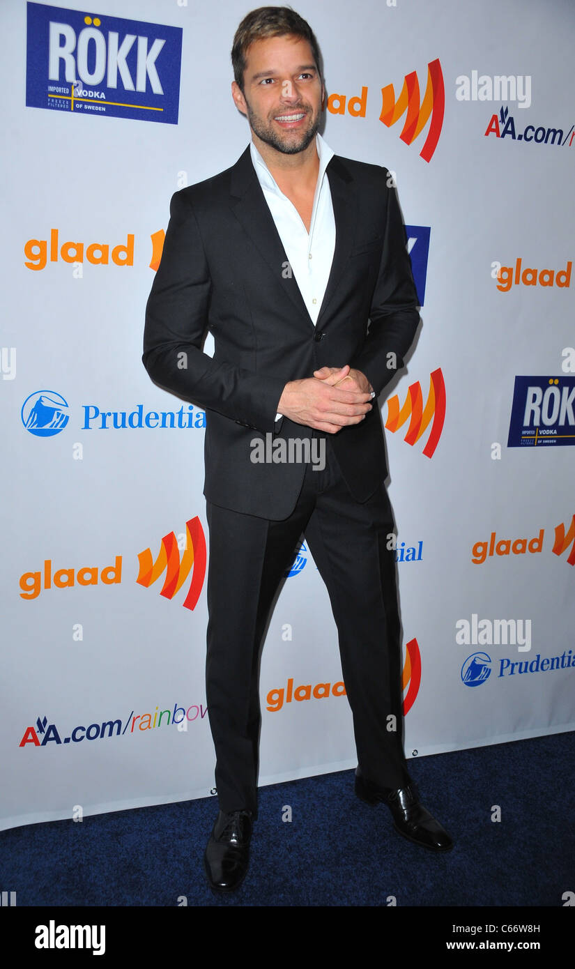 Ricky Martin at arrivals for 22nd Annual GLAAD Media Awards New York ...