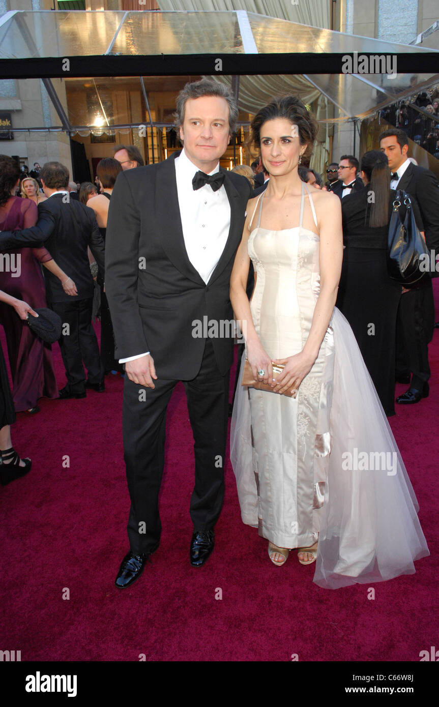 Livia Giuggioli, Colin Firth at arrivals for The 83rd Academy Awards Oscars - Arrivals Part 1, The Kodak Theatre, Los Angeles, CA February 27, 2011. Photo By: Elizabeth Goodenough/Everett Collection Stock Photo