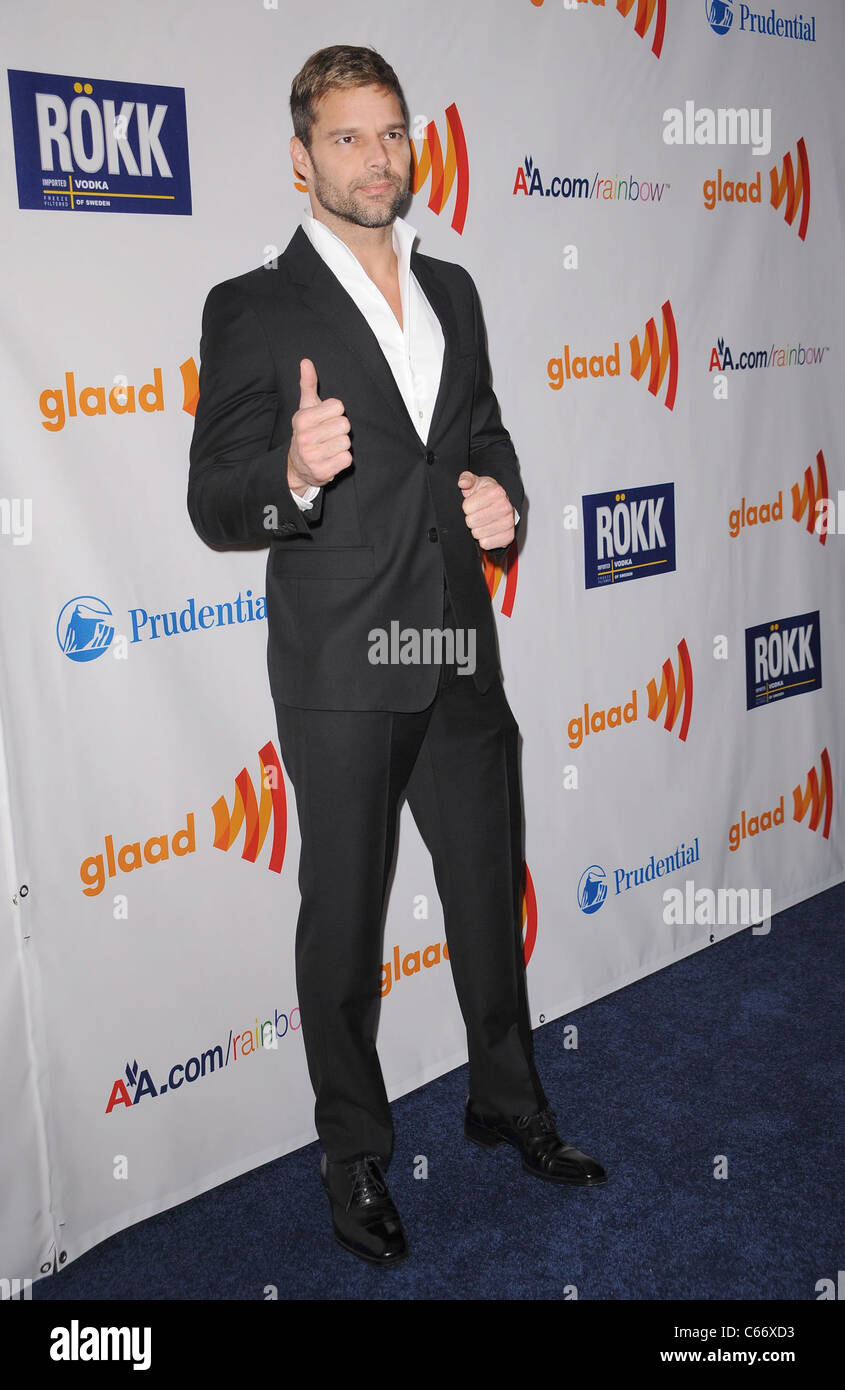 Ricky Martin at arrivals for 22nd Annual GLAAD Media Awards New York ...