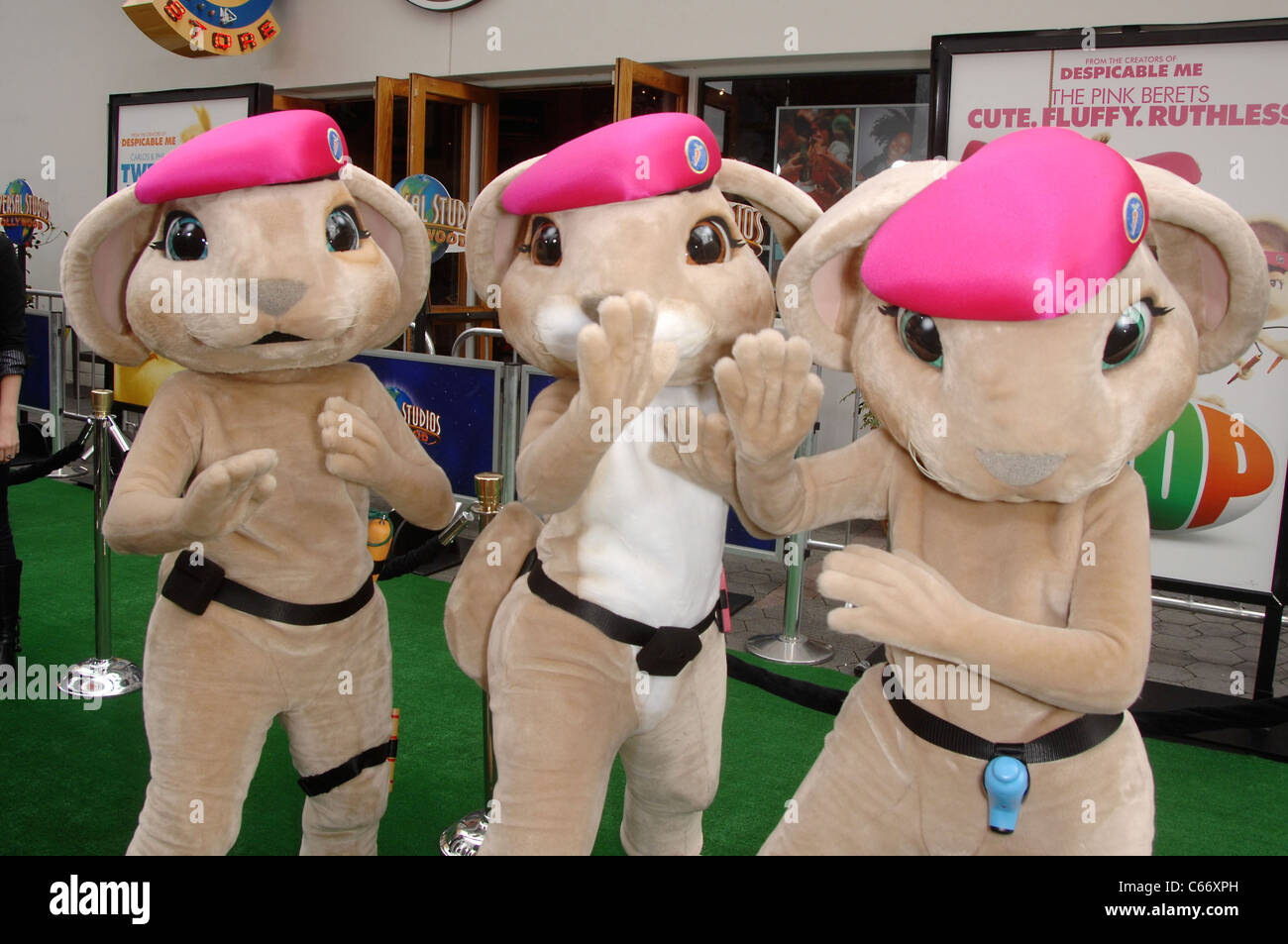 The Pink Berets at arrivals for HOP Premiere, Universal CityWalk, Los