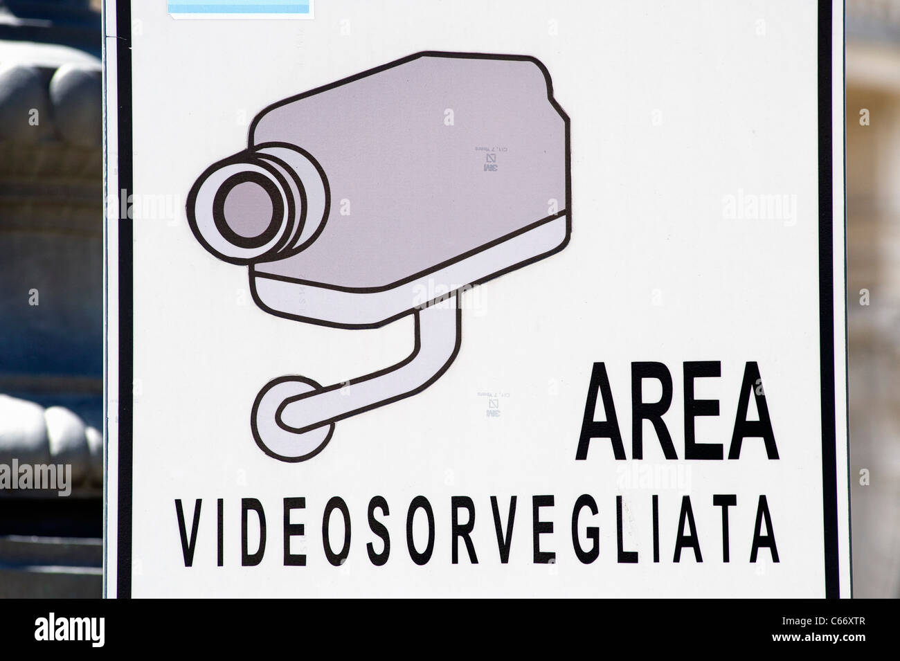 Security camera observation sign hi-res stock photography and images ...
