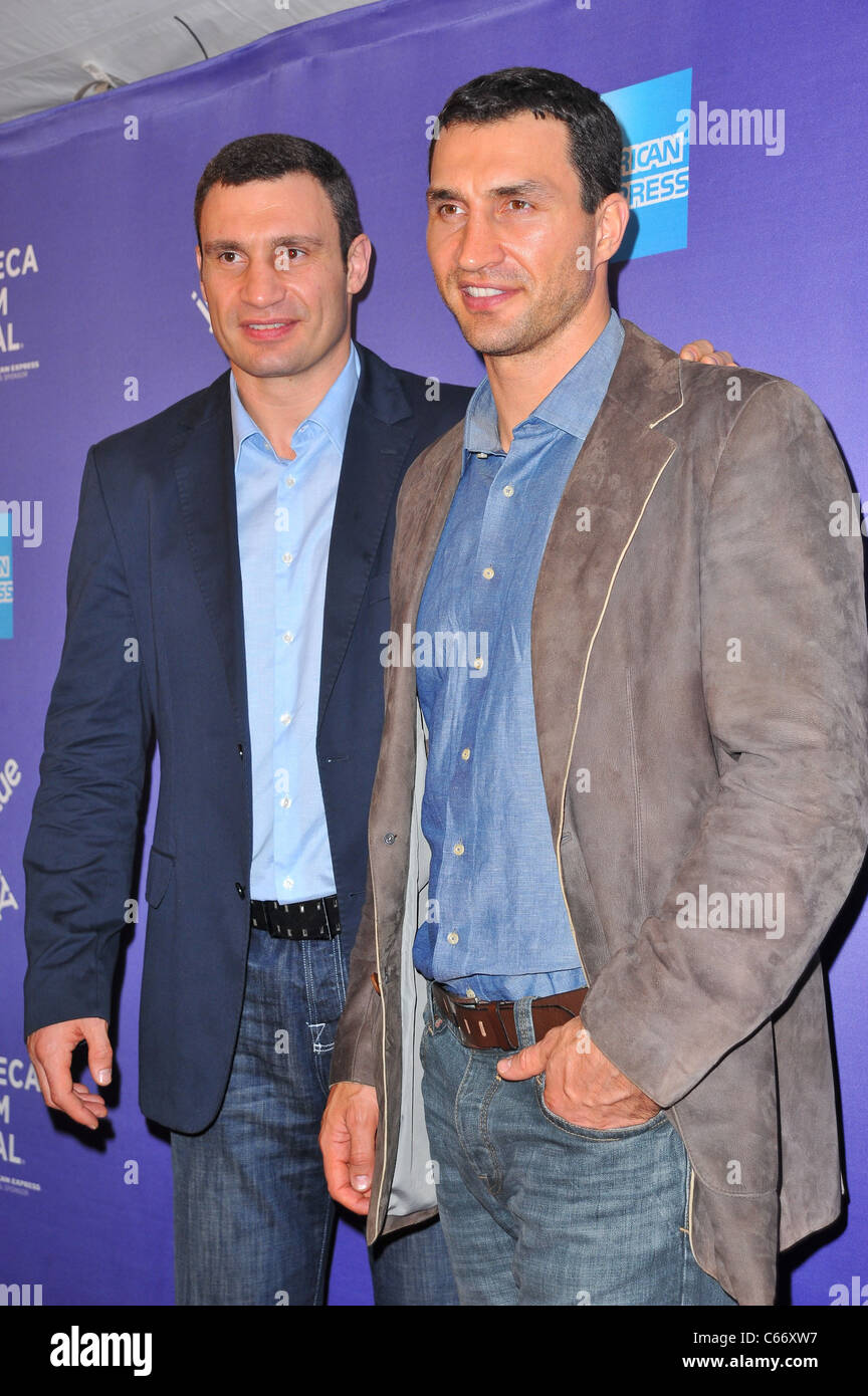 Vitali Klitschko, Wladimir Klitschko at arrivals for KLITSCHKO Premiere