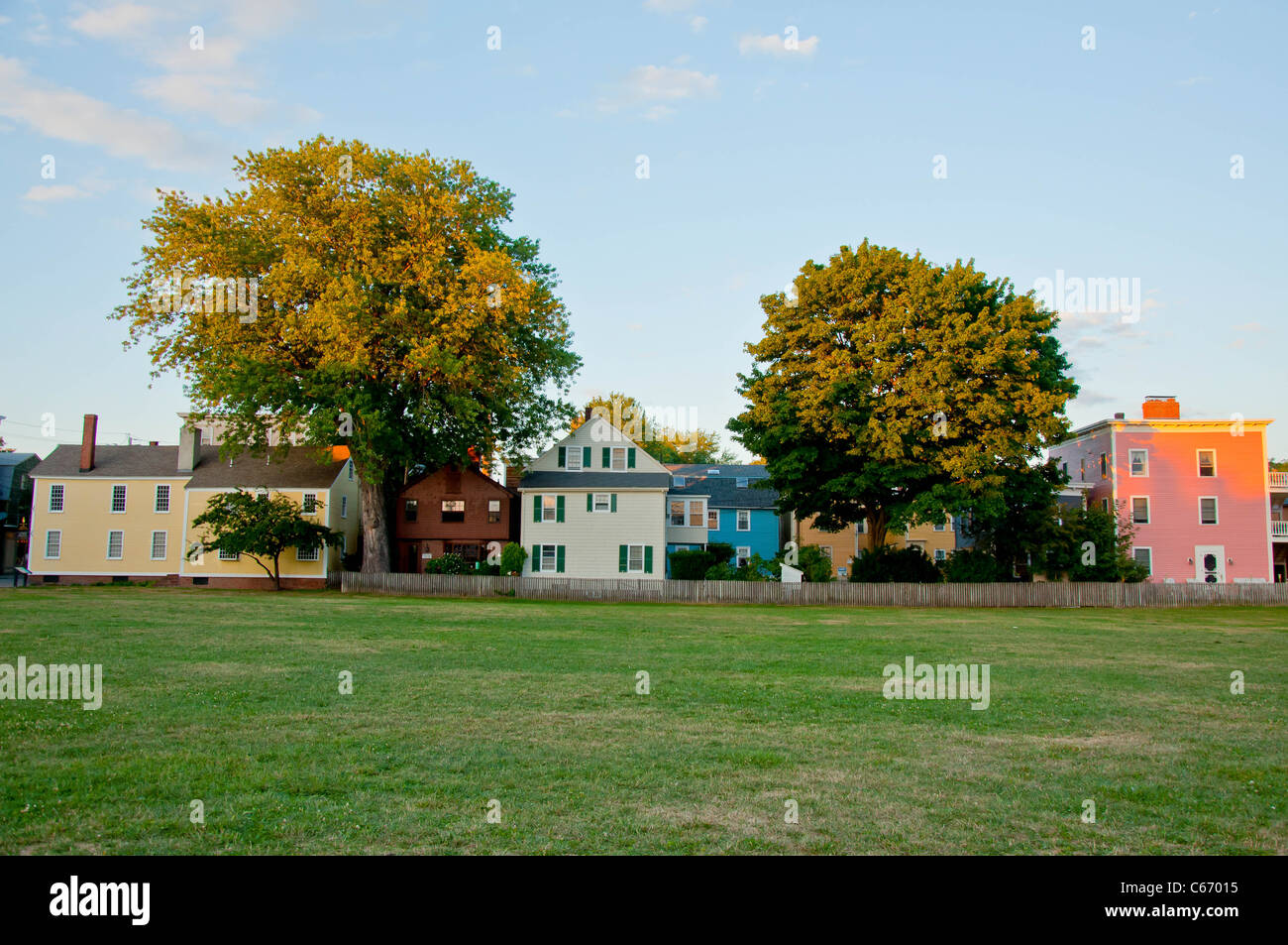 downtown city of Salem massachussets america Stock Photo Alamy