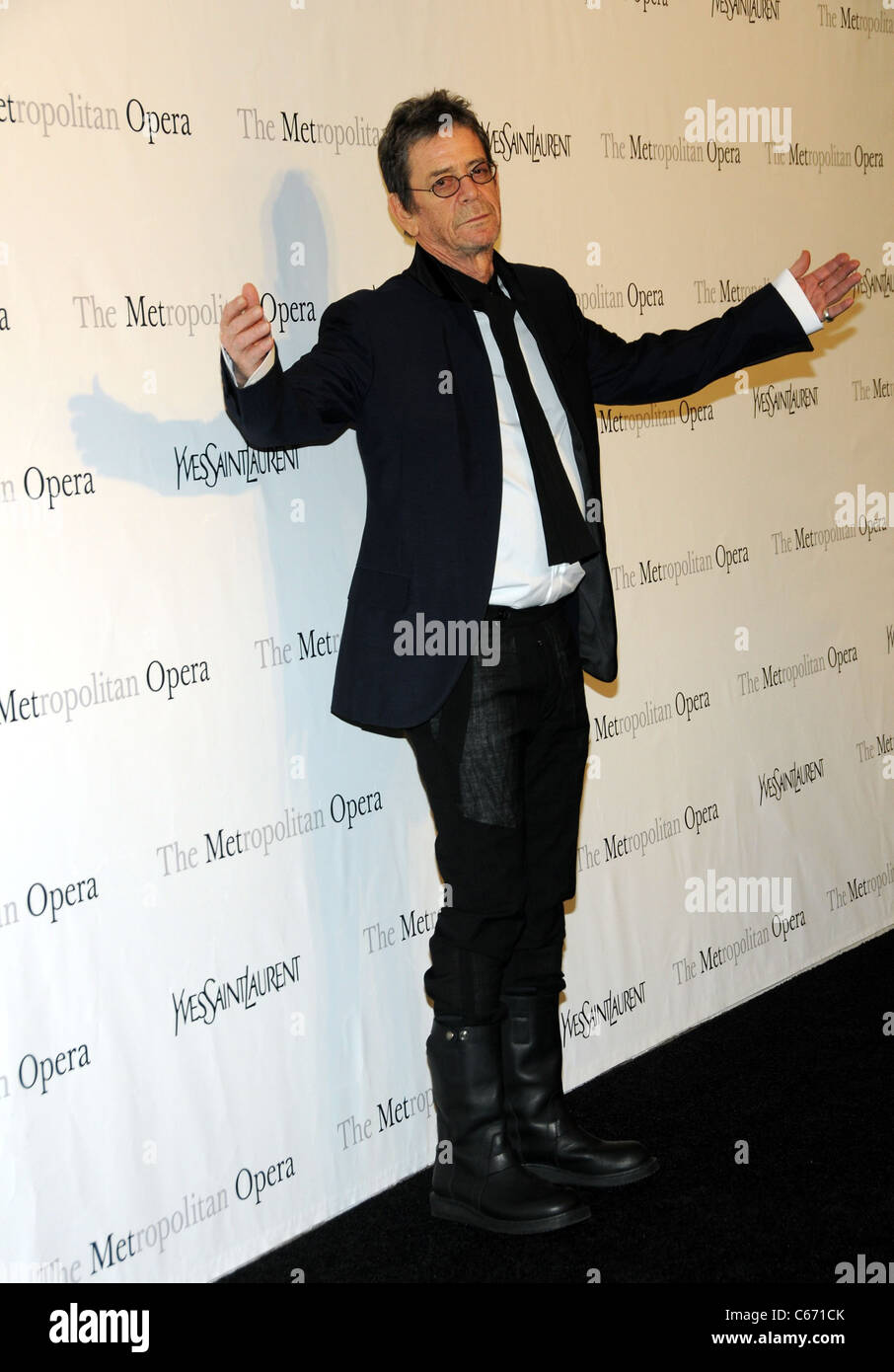 Lou Reed at arrivals for The Metropolitan Opera Premiere of LE COMTE