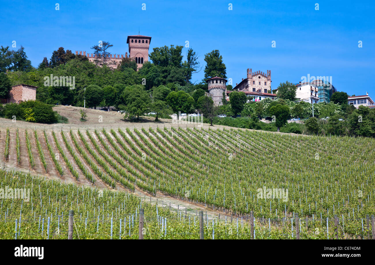 Italy, Piedmont, Monferrato, Gabiano Monferrato, the Castle Stock Photo