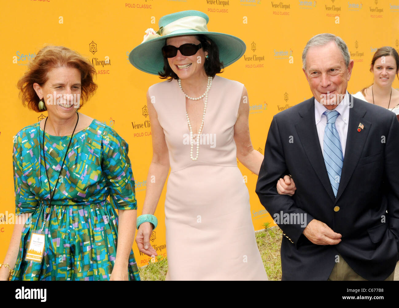 Diana Taylor, New York City Mayor Michael Bloomberg in attendance for 3rd Annual Veuve Clicquot Polo Classic, Governor's Island, New York, NY June 27, 2010. Photo By: Desiree Navarro/Everett Collection Stock Photo