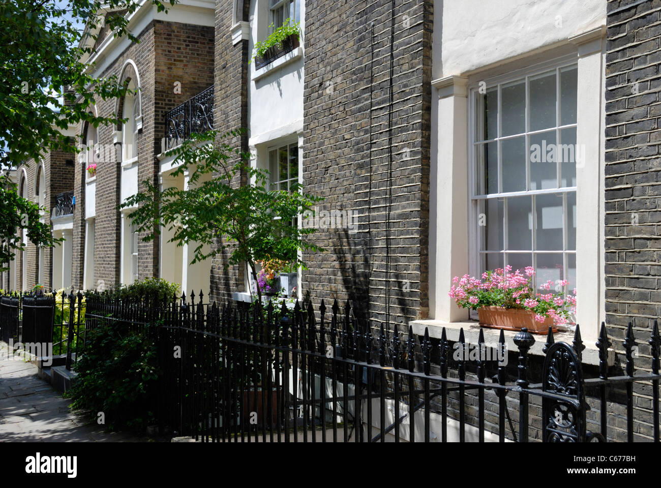 Houses in Lloyd Baker Street, WC1, London, England Stock Photo Alamy