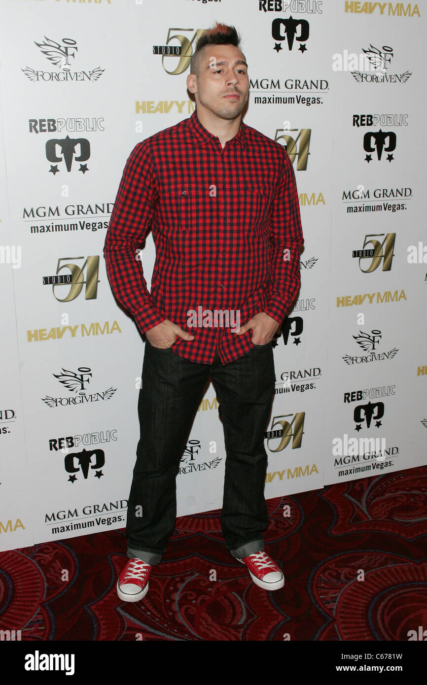 Dan Hardy at arrivals for Official Heavy MMA After-Fight Party, Studio 54 at the MGM Grand, Las Vegas, NV May 28, 2011. Photo By: James Atoa/Everett Collection Stock Photo