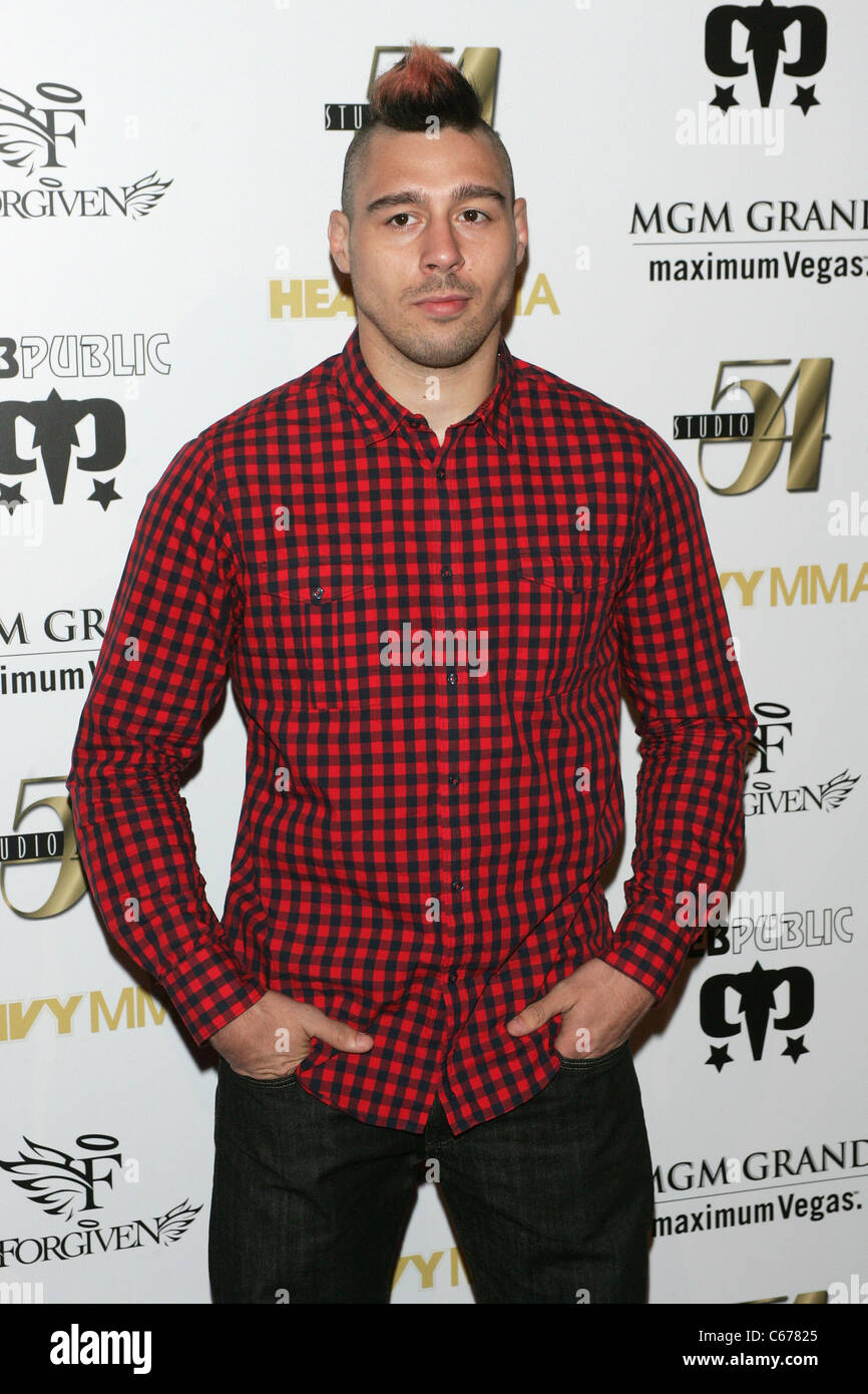 Dan Hardy at arrivals for Official Heavy MMA After-Fight Party, Studio 54 at the MGM Grand, Las Vegas, NV May 28, 2011. Photo By: James Atoa/Everett Collection Stock Photo