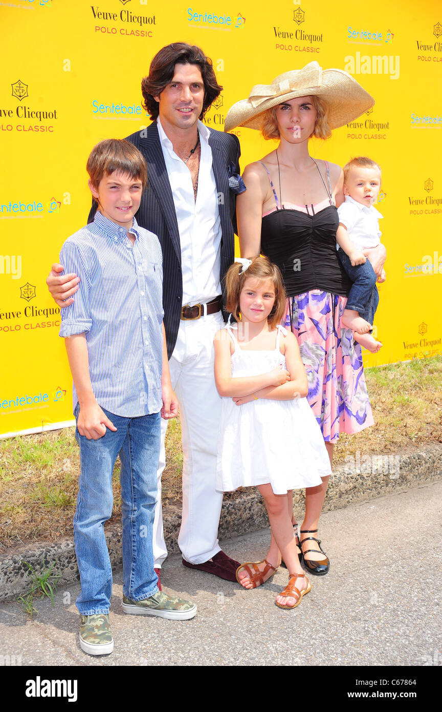 Nacho Figueras, wife Delfina Blaquier, Family at a public appearance