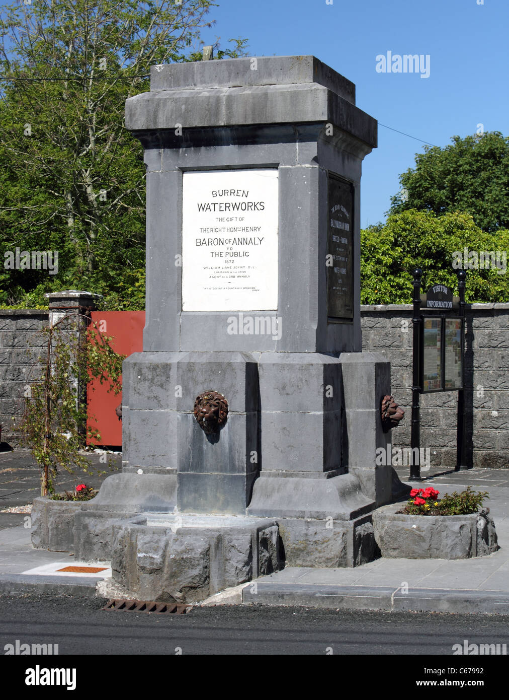 Public drinking fountain, Ballyvaughan, the Burren, County Clare
