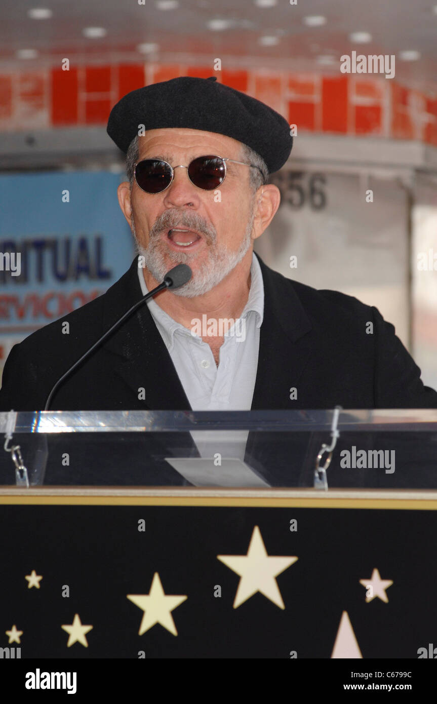 David Mamet at the induction ceremony for Star on the Hollywood Walk of Fame Ceremony for Joe Mantegna, Hollywood Boulevard, Los Angeles, CA April 29, 2011. Photo By: Elizabeth Goodenough/Everett Collection Stock Photo