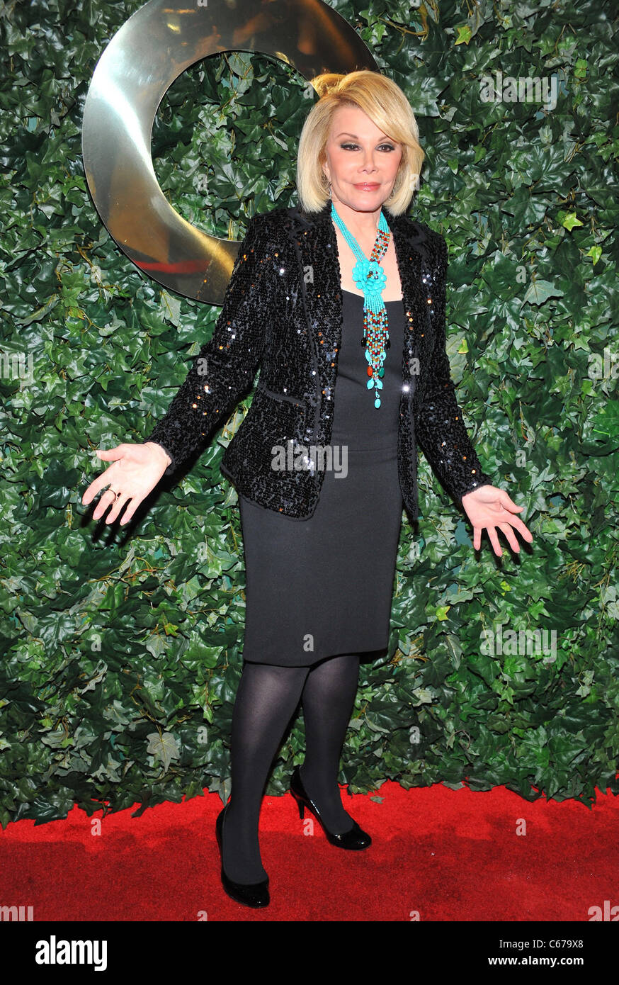 Joan Rivers at arrivals for QVC Red Carpet Style Party, Four Seasons Hotel, Los Angeles, CA February 25, 2011. Photo By: Gregorio T. Binuya/Everett Collection Stock Photo