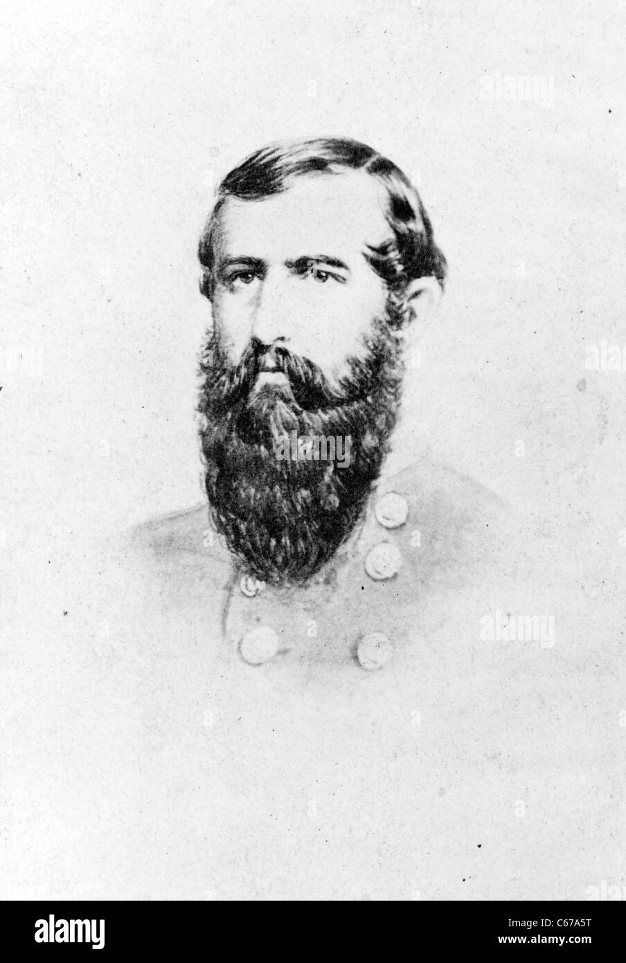 Lieutenant General John C. Pemberton, Confederate States of America, Circa 1860 - 1890 Stock Photo