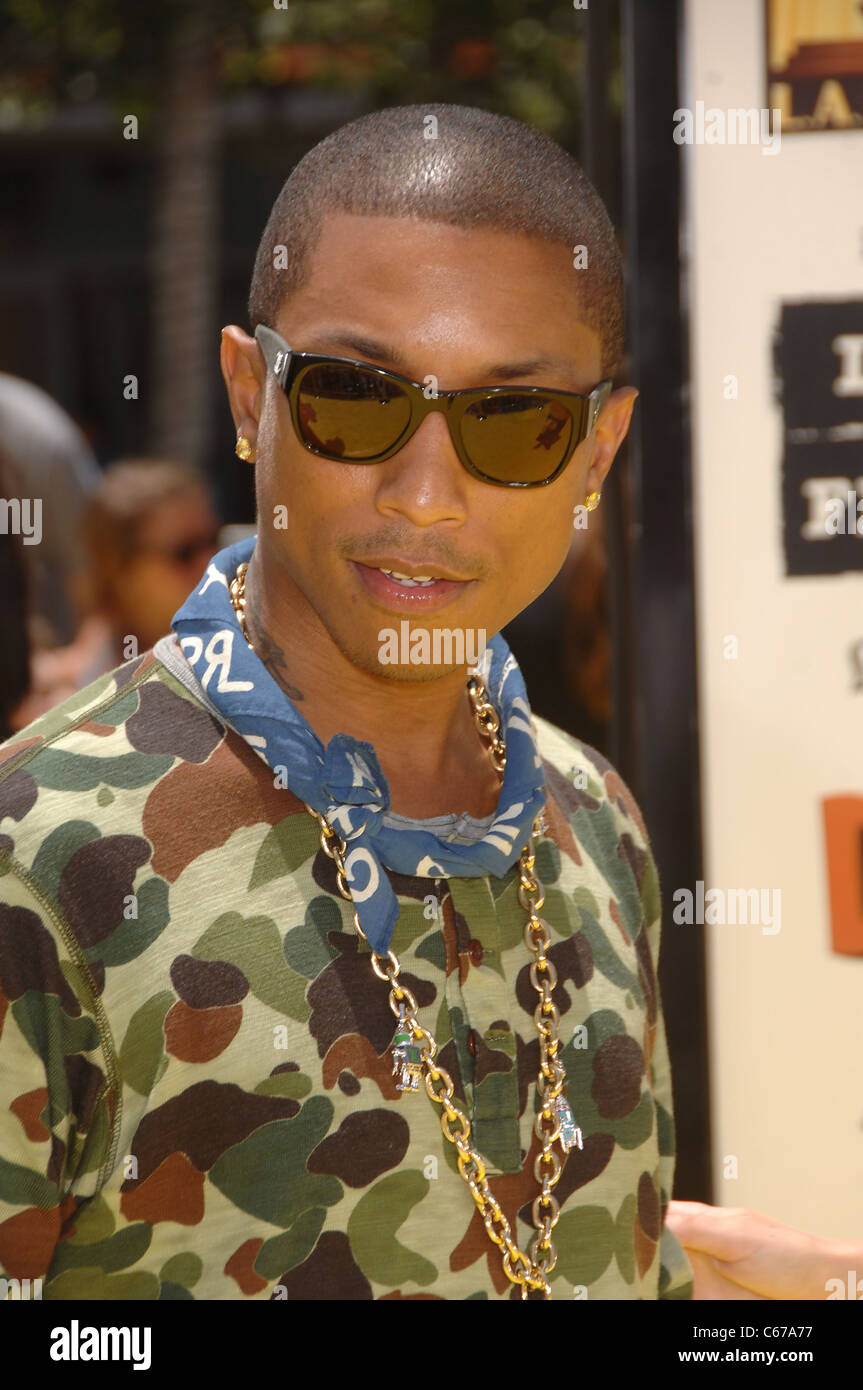 Pharrell Williams at arrivals for DESPICABLE ME Premiere, Nokia Theatre L.A. LIVE, Los Angeles, CA June 27, 2010. Photo By: Michael Germana/Everett Collection Stock Photo