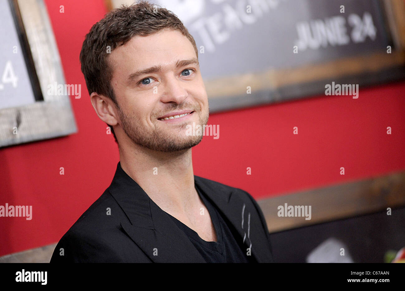 Justin Timberlake at arrivals for BAD TEACHER Premiere, The Ziegfeld Theatre, New York, NY June 20, 2011. Photo By: Kristin Callahan/Everett Collection Stock Photo