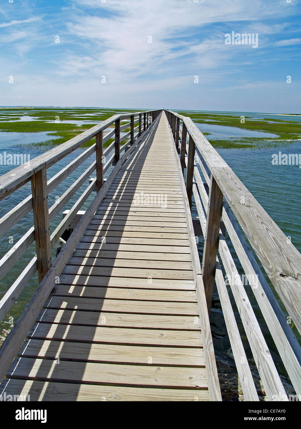 Gray's Boardwalk, Yarmouth, Cape Cod, Massachusetts Stock Photo