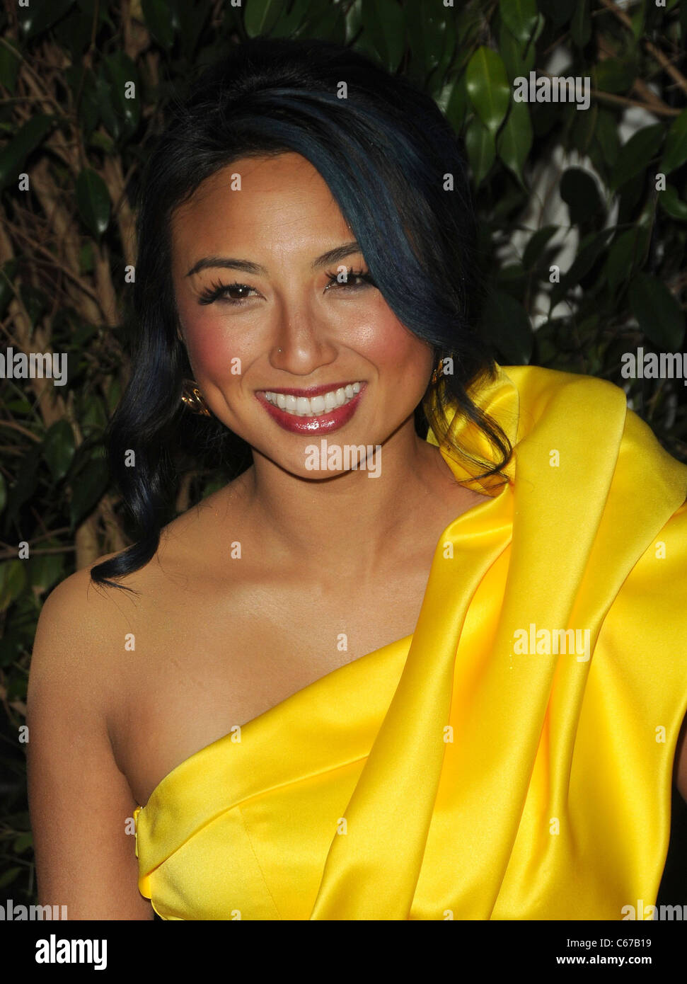 Jeannie Mai at arrivals for QVC Red Carpet Style Party, Four Seasons Hotel, Los Angeles, CA February 25, 2011. Photo By: Dee Cercone/Everett Collection Stock Photo
