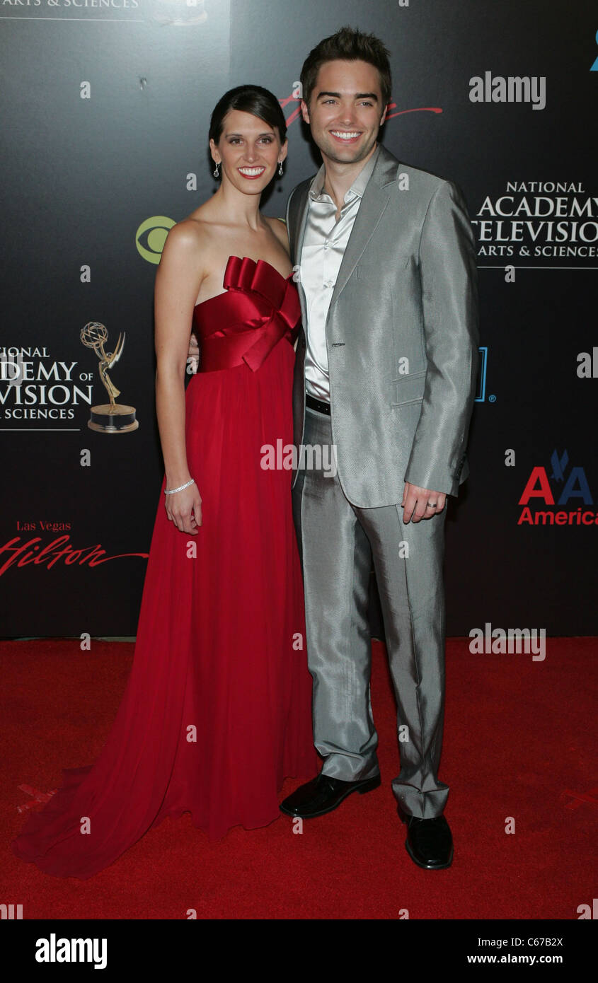 Sarah Grunau Bell, Drew Tyler Bell at arrivals for 37th Annual Daytime Entertainment Emmy Awards - ARRIVALS, Las Vegas Hilton, Las Vegas, NV June 27, 2010. Photo By: James Atoa/Everett Collection Stock Photo