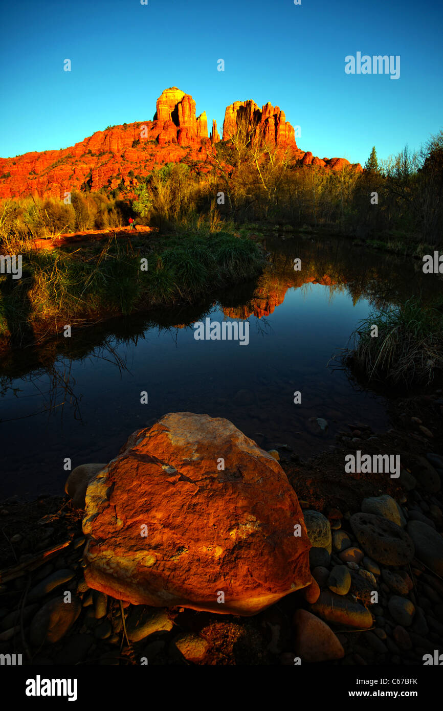 Cathedral rock red rock river hi-res stock photography and images - Alamy