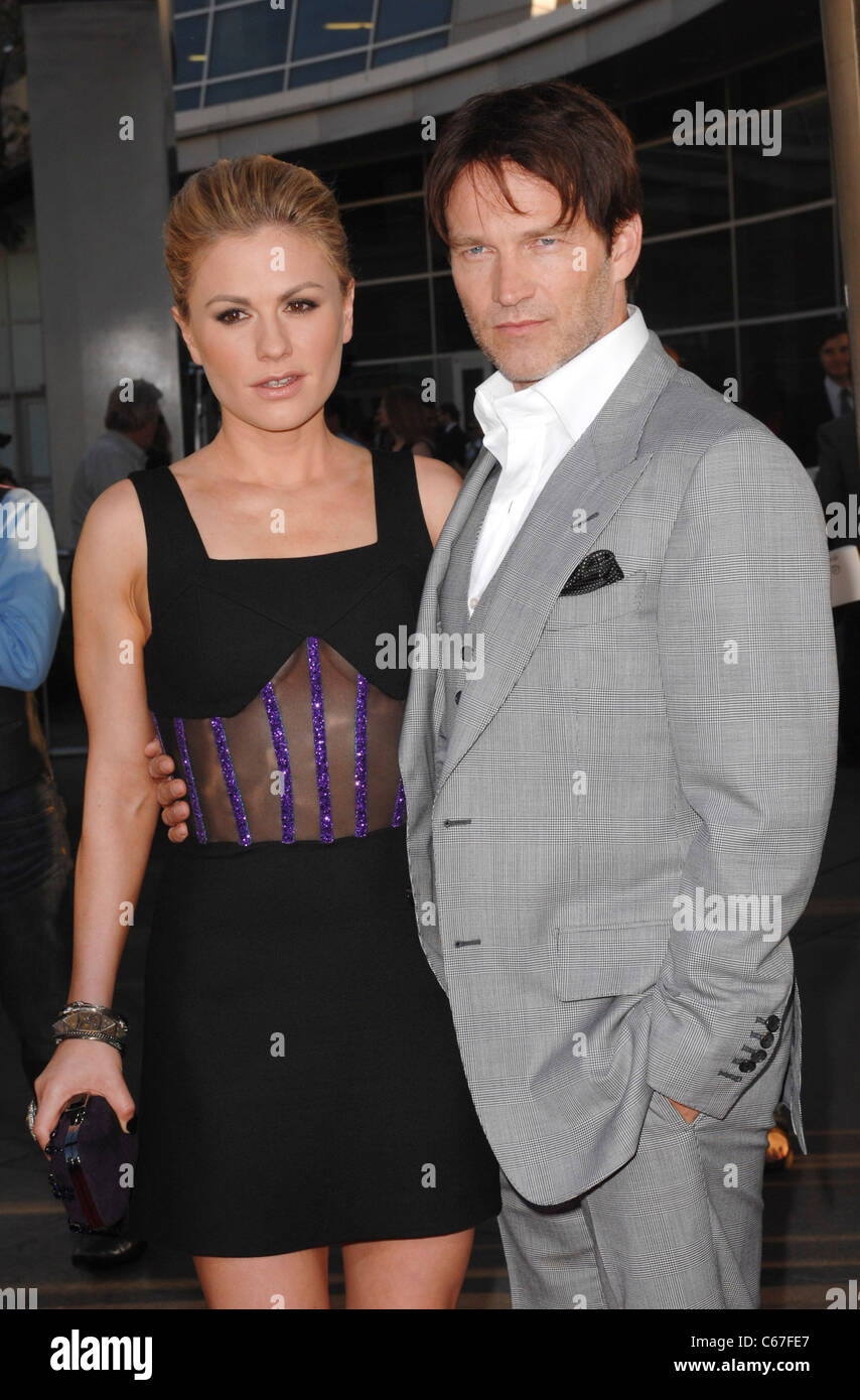 Anna Paquin, Stephen Moyer at arrivals for TRUE BLOOD Season Four Premiere on HBO, Arclight Cinerama Dome, Los Angeles, CA June Stock Photo