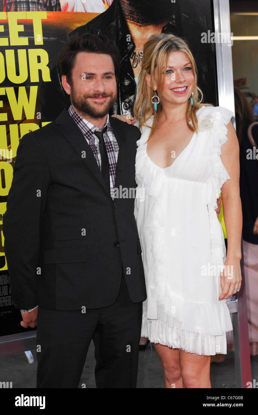 Charlie Day, Mary Elizabeth Ellis at arrivals for HORRIBLE BOSSES Premiere, Grauman's Chinese Theatre, Los Angeles, CA June 30, Stock Photo