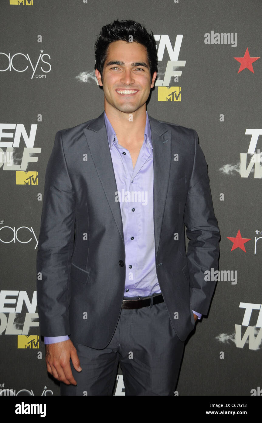 Tyler Hoechlin at arrivals for TEEN WOLF Premiere Party, Roosevelt Hotel, Los Angeles, CA May 25, 2011. Photo By: Dee Cercone/Everett Collection Stock Photo