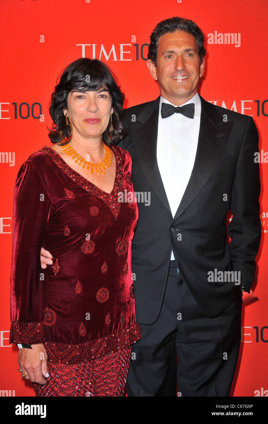 Christiane Amanpour, James Rubin at arrivals for TIME 100 GALA, Frederick P. Rose Hall - Jazz at Lincoln Center, New York, NY April 26, 2011. Photo By: Gregorio T. Binuya/Everett Collection Stock Photo