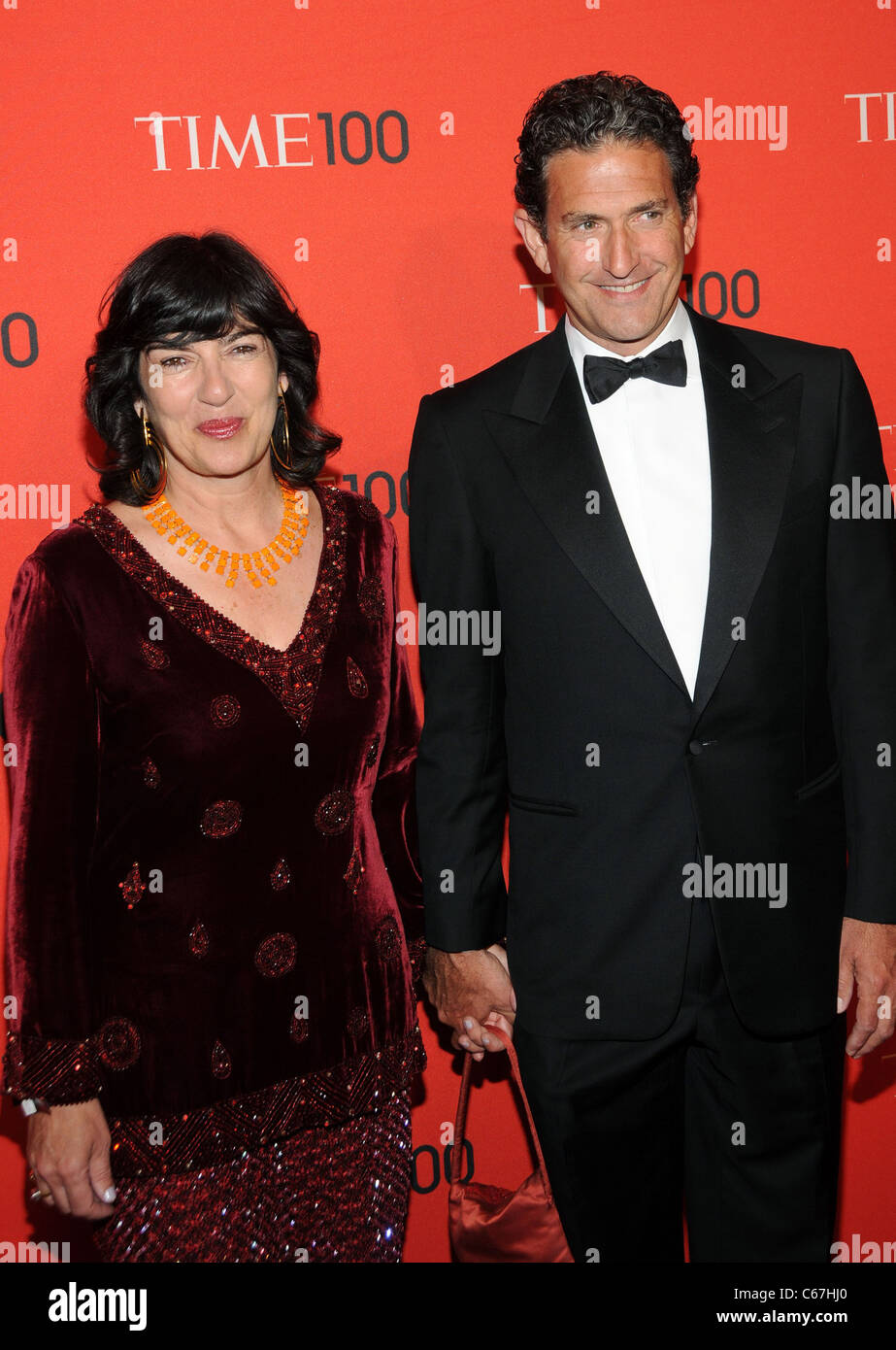 Christiane Amanpour, James Rubin at arrivals for TIME 100 GALA, Frederick P. Rose Hall - Jazz at Lincoln Center, New York, NY April 26, 2011. Photo By: Desiree Navarro/Everett Collection Stock Photo