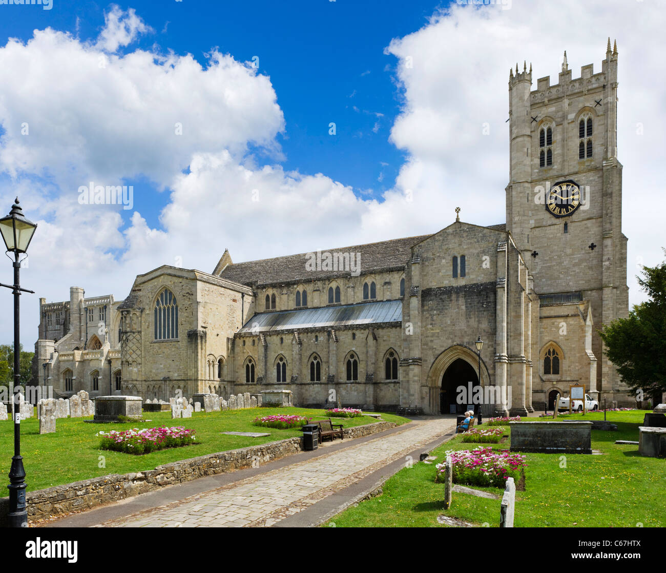 Christchurch Priory, Christchurch, Dorset, England, UK Stock Photo