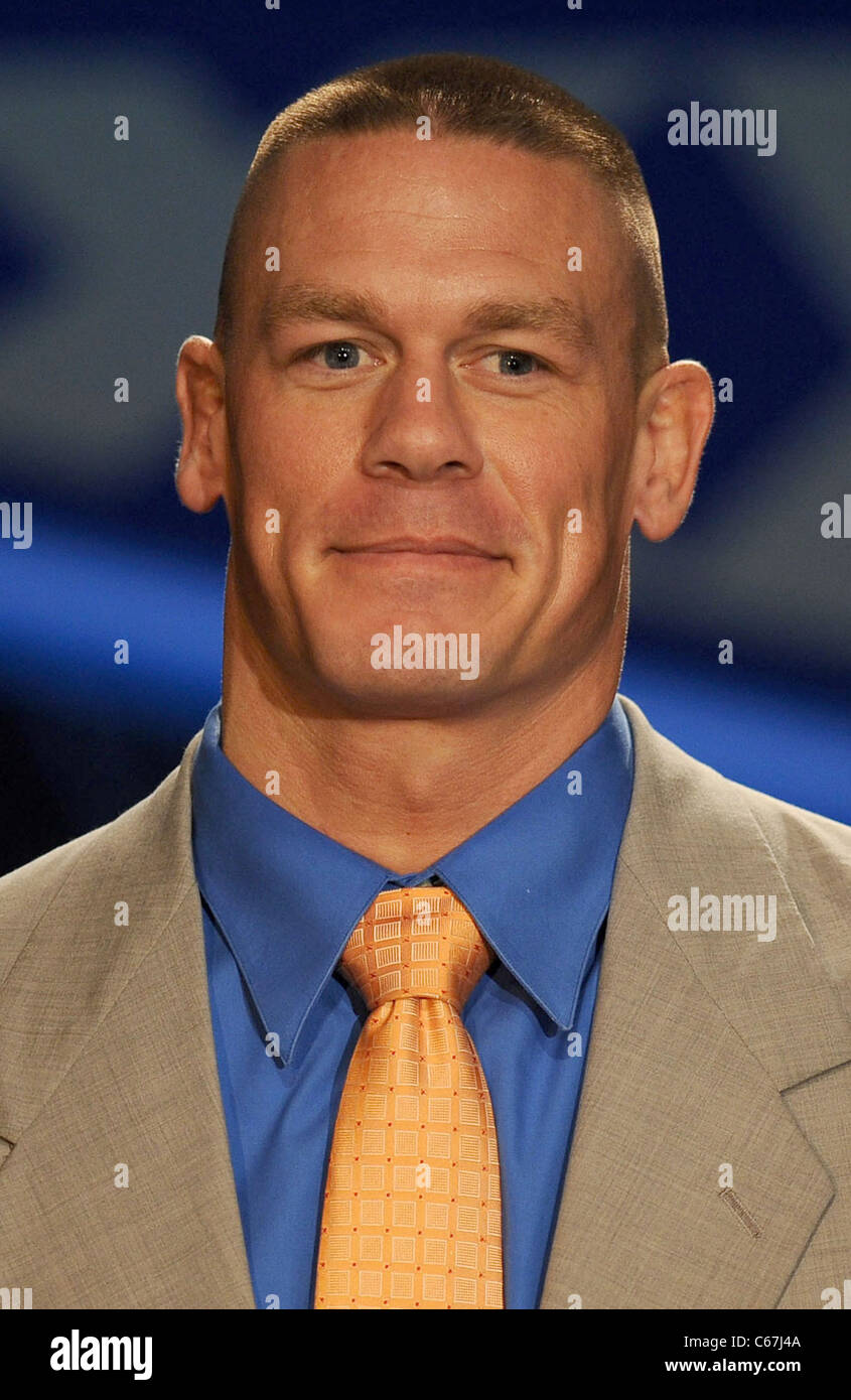 Dwayne The Rock Johnson, John Cena in attendance for WRESTLEMANIA XXVII  Press Conference, Hard Rock Cafe, New York, NY March 30, 2011. Photo By:  Rob Rich/Everett Collection Stock Photo - Alamy