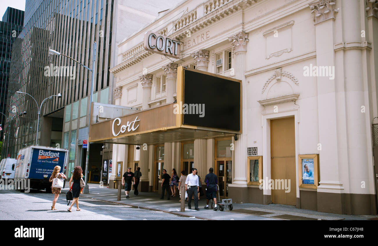 The currently dark legitimate Broadway Cort Theatre Stock Photo Alamy