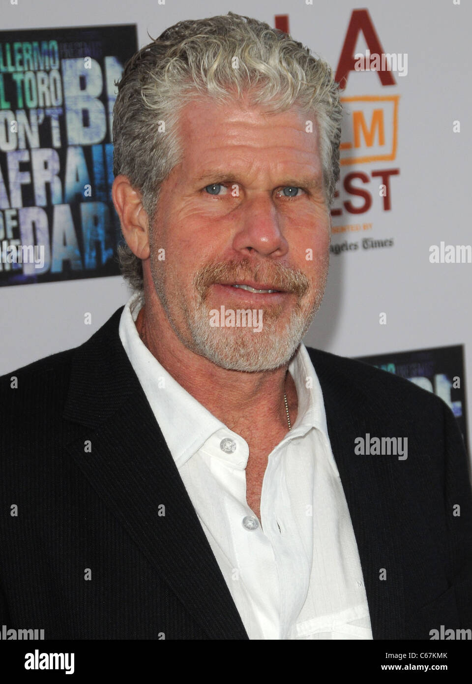 Ron Perlman at arrivals for Don't Be Afraid of the Dark Premiere, Regal Cinemas L.A. Live, Los Angeles, CA June 26, 2011. Photo Stock Photo