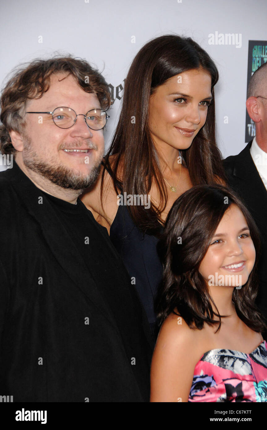 Guillermo del Toro, Katie Holmes, Bailee Madison at arrivals for Don't Be Afraid of the Dark Premiere, Regal Cinemas L.A. Live, Stock Photo