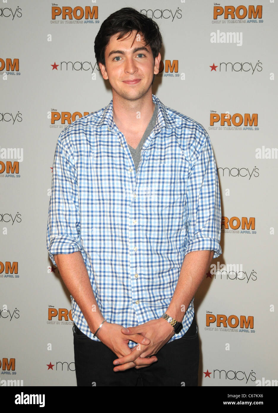 Nicholas Braun at a public appearance for Disney's PROM Cast Meet and