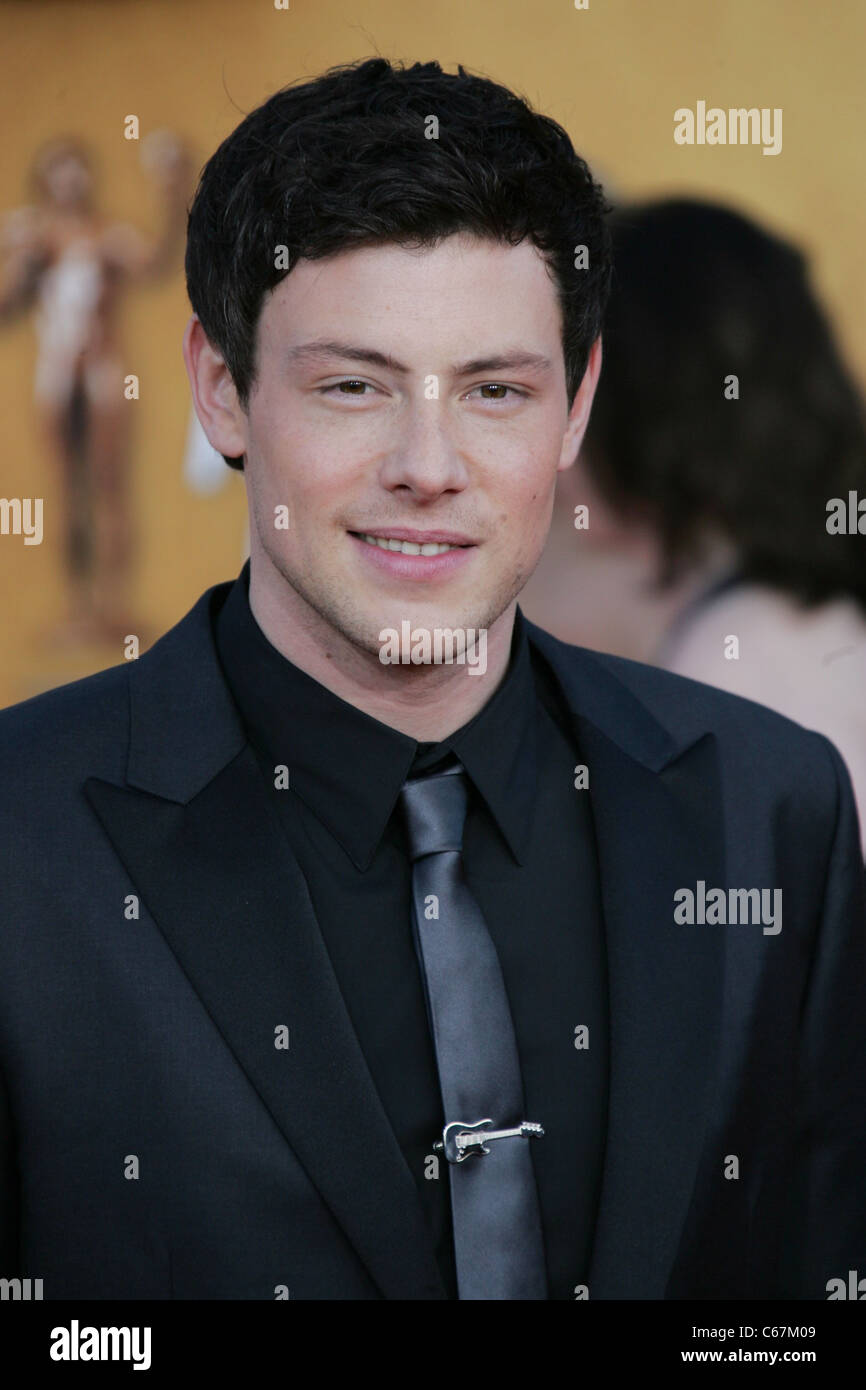 Cory Monteith at arrivals for 17th Annual Screen Actors Guild SAG Awards - ARRIVALS, Shrine Auditorium, Los Angeles, CA January Stock Photo