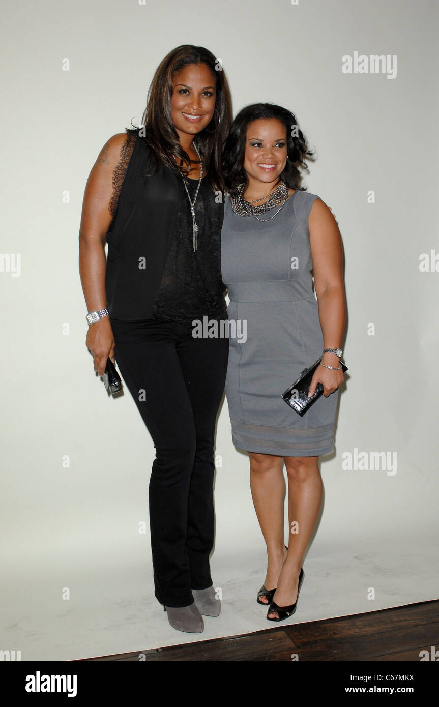 Laila Ali, Kimberly Locke in attendance for Women Empowering Women Symposium, Aqua Lounge, Los Angeles, CA September 28, 2010. Photo By: Elizabeth Goodenough/Everett Collection Stock Photo