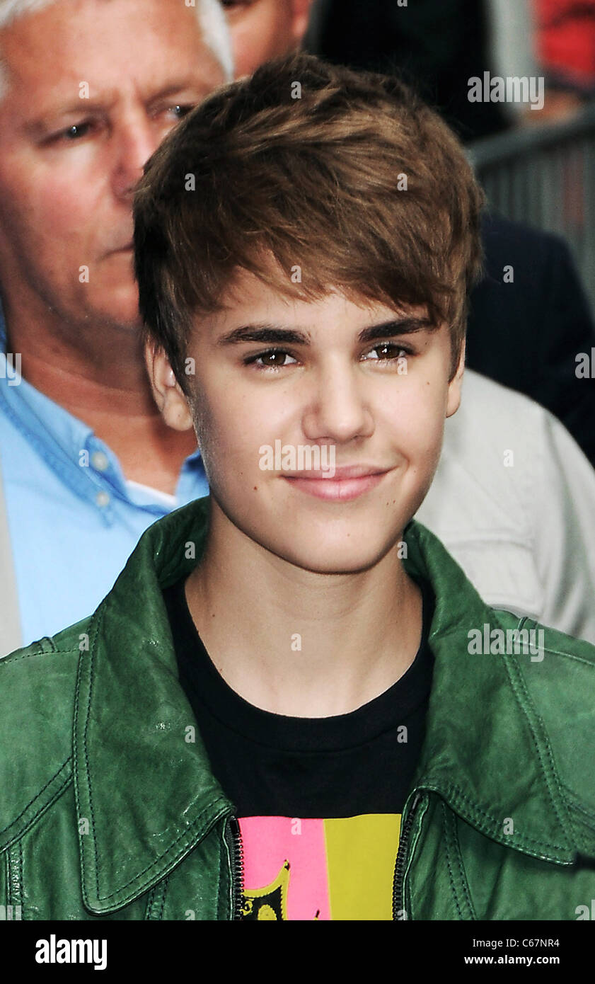 Justin Bieber at talk show appearance for The Late Show with David