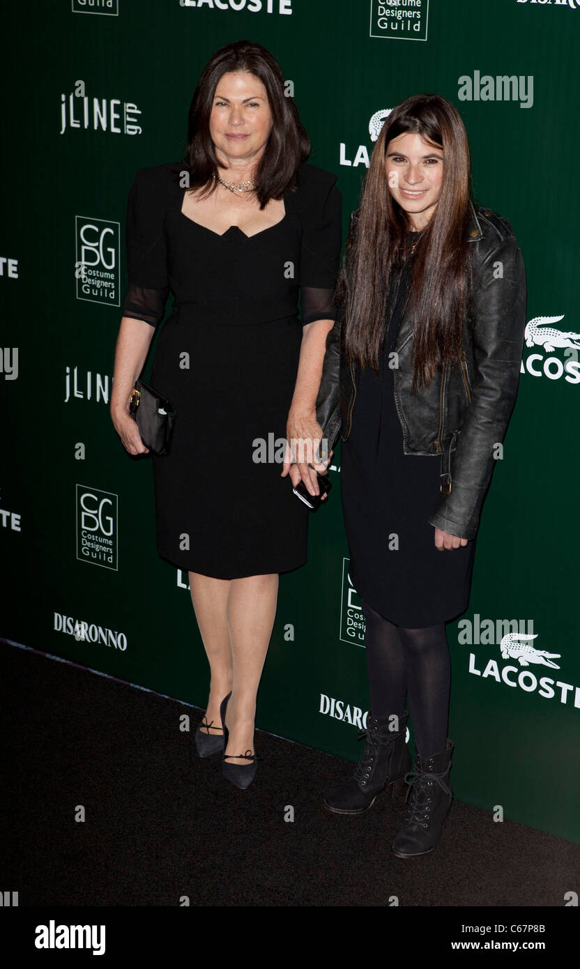 Colleen Atwood, Charlette Atwood at arrivals for 13th Annual Costume Designers Guild Awards, Beverly Hilton Hotel, Los Angeles, Stock Photo