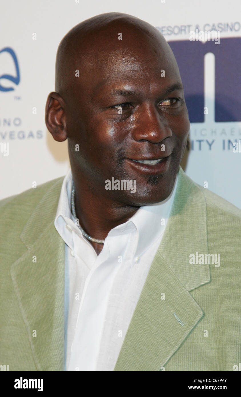 Michael Jordan at arrivals for 10th Annual Michael Jordan Celebrity Invitational Dinner, Beso Steakhouse, Crystals at CityCenter, Las Vegas, NV March 31, 2011. Photo By: James Atoa/Everett Collection Stock Photo