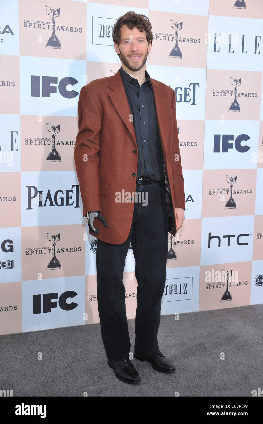 Aron Ralston at arrivals for 2011 Film Independent Spirit Awards - Arrivals Part 1, on the beach, Santa Monica, CA February 26, Stock Photo