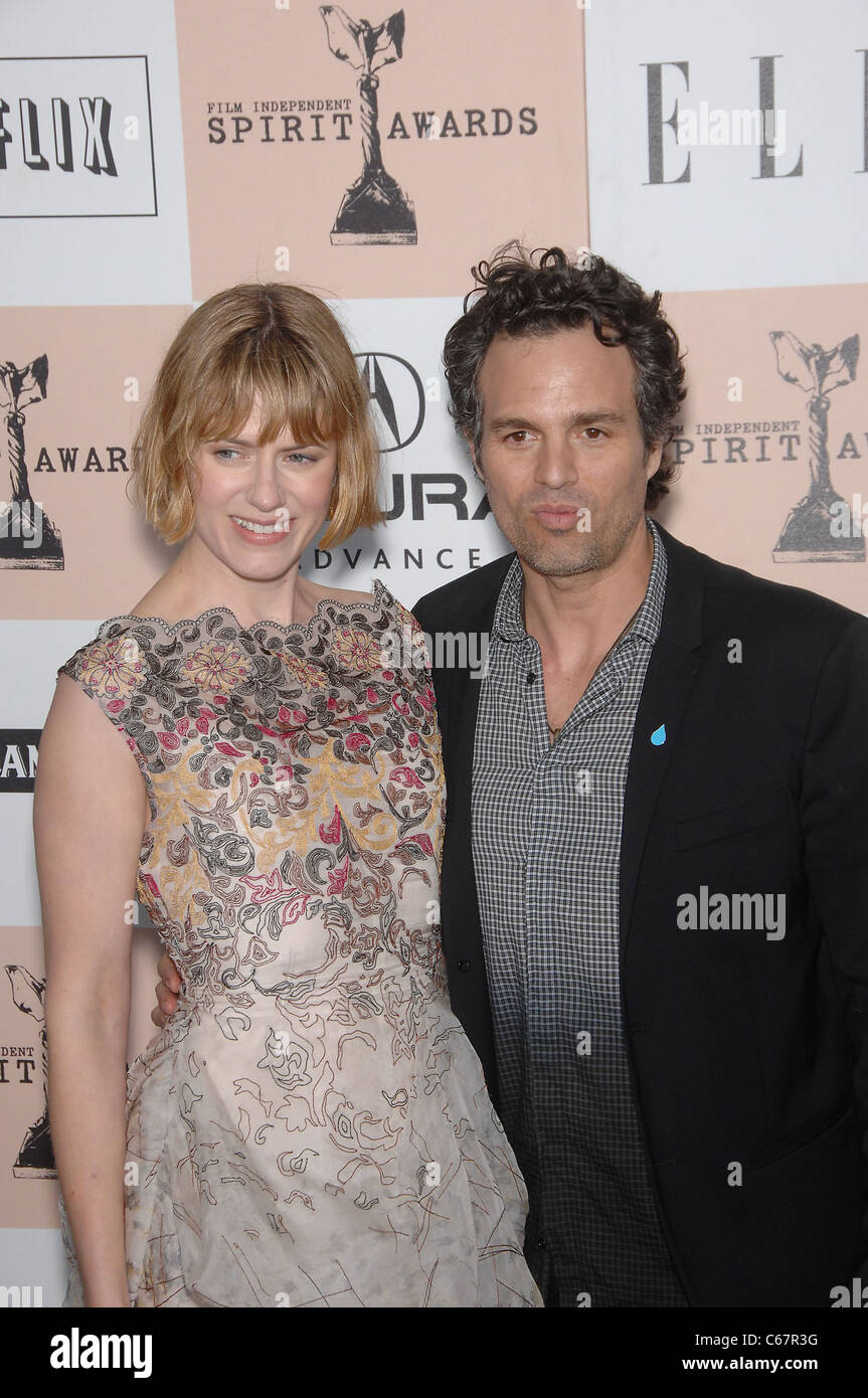 Sunrise Coigney, Mark Ruffalo at arrivals for 2011 Film Independent