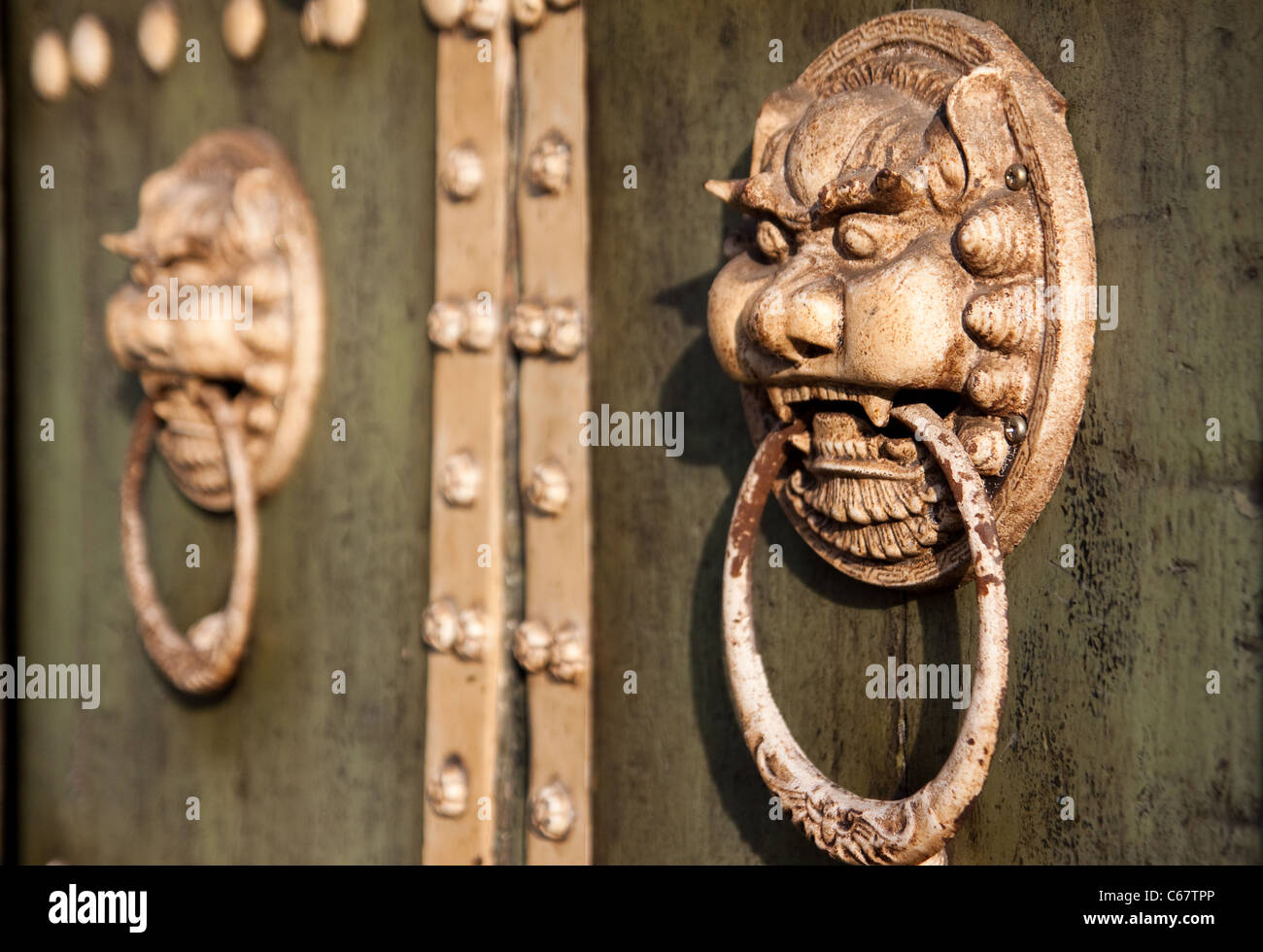 Traditional Chinese style door Stock Photo