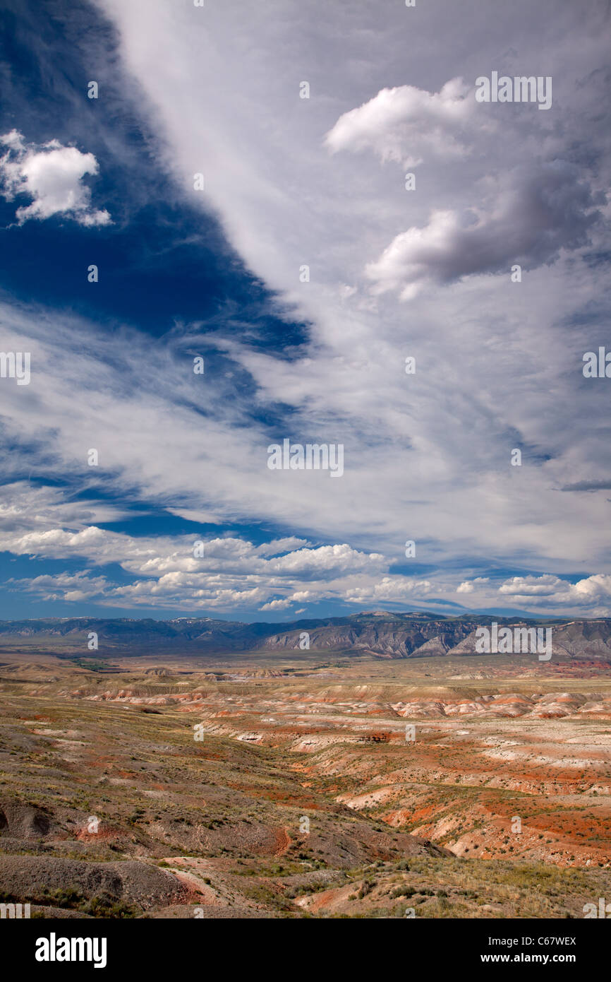 Bighorn Basin and Big Horn Mountains, Bureau of Land Management, Wyoming Stock Photo