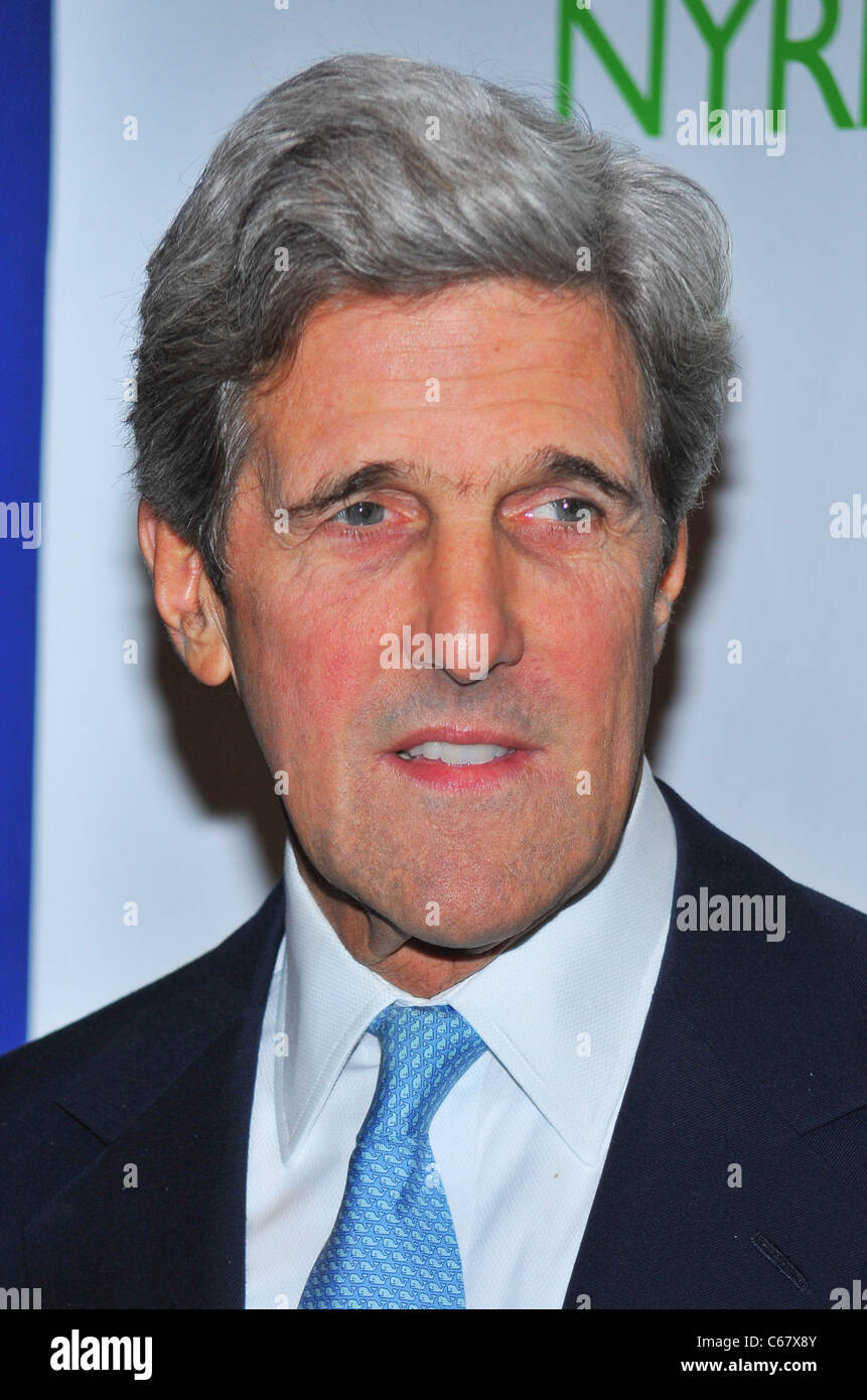 John Kerry at arrivals for New York Restoration Project's Hulaween & 15th Birthday Celebration, Waldorf-Astoria Hotel, New York, NY October 29, 2010. Photo By: Gregorio T. Binuya/Everett Collection Stock Photo